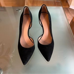 Tory Burch black heels, size 9.5 M.